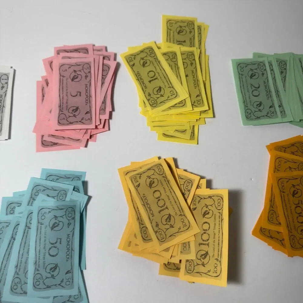 Monopoly Lord of the Rings Trilogy Edition Replacement Money Play Cash LOTR 2003